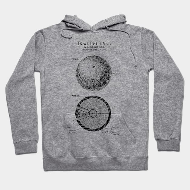 BOWLING BALL Hoodie by Dennson Creative